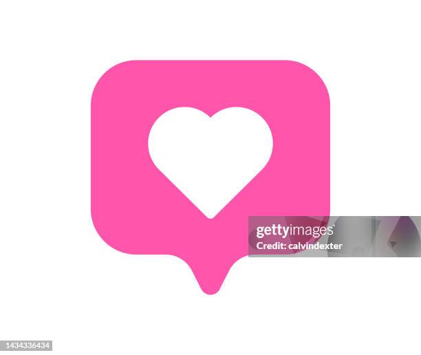 heart shape on speech bubble - weakness stock illustrations