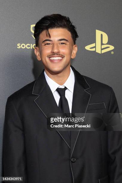Just Riadh attends the Ballon d'Or photocall at Theatre Du Chatelet In Paris on October 17, 2022 in Paris, France.