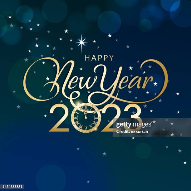 stockillustraties, clipart, cartoons en iconen met 2023 new year’s eve countdown - oudjaarsavond