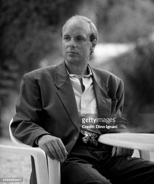 British musician, composer, artist Brian Eno , Rome, Italy, 1st January 1986.