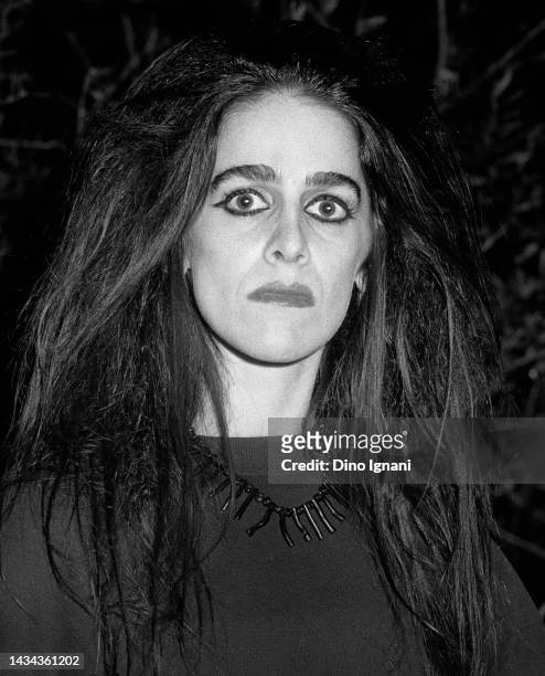 American musician, singer, performer Diamanda Galas , Rome, Italy, 1st January 1985.