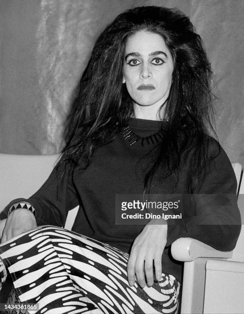 American musician, singer, performer Diamanda Galas , Rome, Italy, 1st January 1985.