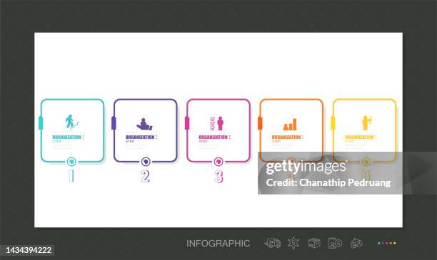 illustrations, cliparts, dessins animés et icônes de modèle d’infographie d’entreprise avec conception d’étape ou d’option. illustration de stock
infographie, rectangle, nombre, entreprise, données, icône - infographic 5 step process