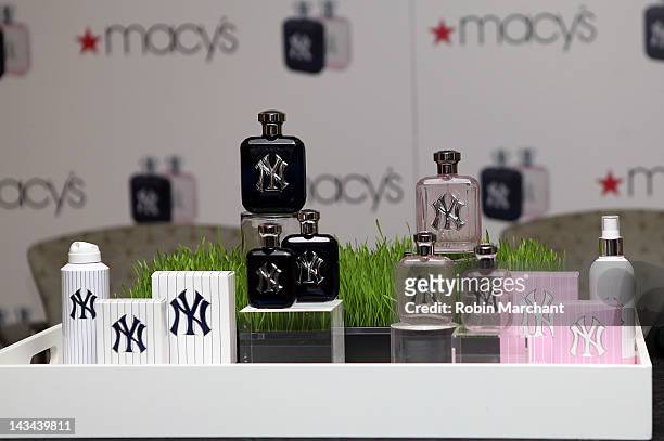 Atmosphere at the New York Yankees fragrance launch at Macy's Herald Square on April 26, 2012 in New York City.