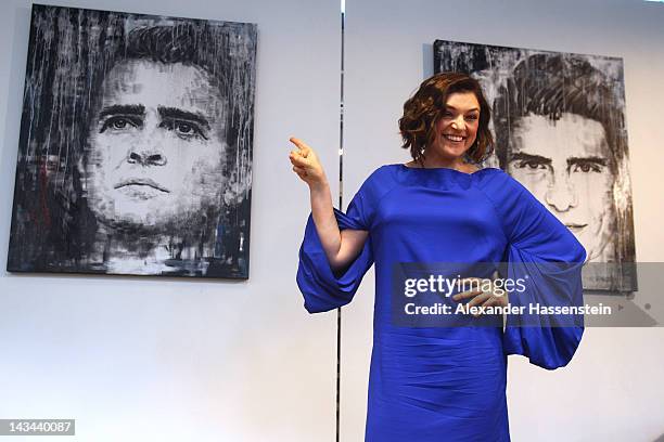 Nahid Shahalimi attends the 'German Soccer For Life' Exhibition at Schrannenhalle on April 26, 2012 in Munich, Germany.