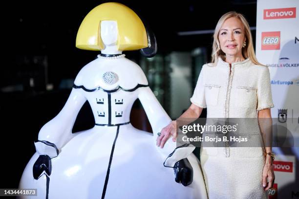 Carmen Lomana attends the "Las Meninas" presentation at Platea Madrid on October 18, 2022 in Madrid, Spain.