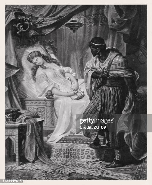 othello, tragödie von william shakespeare, erschienen 1886 - neid stock-grafiken, -clipart, -cartoons und -symbole