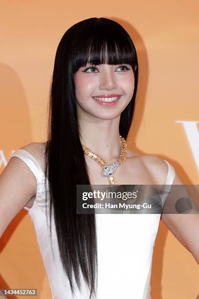 Lisa aka Lalisa Manoban of girl group BLACKPINK attends the 'BULGARI' Aurora Awards on October 18, 2022 in Seoul, South Korea.