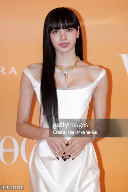 Lisa aka Lalisa Manoban of girl group BLACKPINK attends the 'BULGARI' Aurora Awards on October 18, 2022 in Seoul, South Korea.