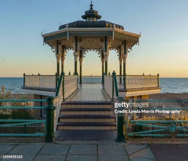brighton bandstand - bandstand stock pictures, royalty-free photos & images