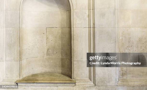 background-stone wall - alcove stock pictures, royalty-free photos & images