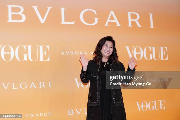 Dr. Oh Eun-Young, a specialist in child and adolescent psychiatry attends the 'BULGARI' Aurora Awards on October 18, 2022 in Seoul, South Korea.