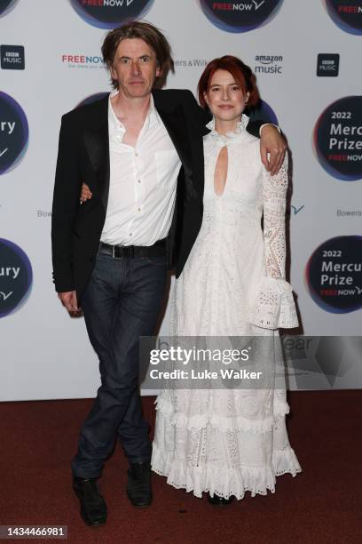 Bernard Butler and Jessie Buckley attend the Mercury Prize: Albums of the Year 2022 at St Paul's Church on October 18, 2022 in London, England.