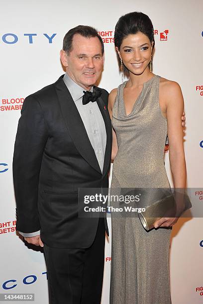 Coty Inc. Chief Executive Officer Bernd Beetz and model Melek Civantürk attend the 6th annual DKMS Linked Against Blood Cancer gala at Cipriani Wall...