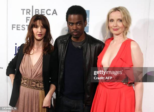 Alexia Landeau , Chris Rock , and Julie Delpy attend the "2 Days In New York" premiere during the 2012 Tribeca Film Festival at BMCC/TPAC in New York...