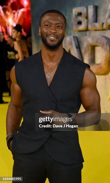 Aldis Hodge attends the UK Premiere of "Black Adam" at Cineworld Leicester Square on October 18, 2022 in London, England.