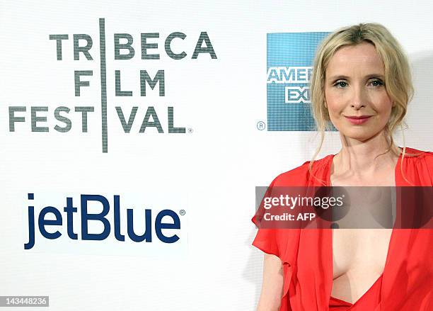 Julie Delpy attends the "2 Days In New York" premiere during the 2012 Tribeca Film Festival at BMCC/TPAC in New York on April 26, 2012. AFP...