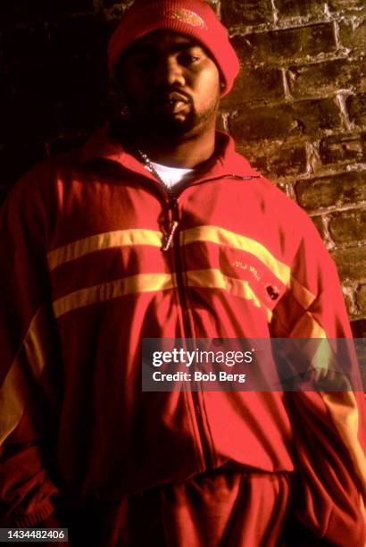 American rapper Raekwon, of the rap group Wu-Tang Clan, poses for a portrait in New York, New York in April 1997.