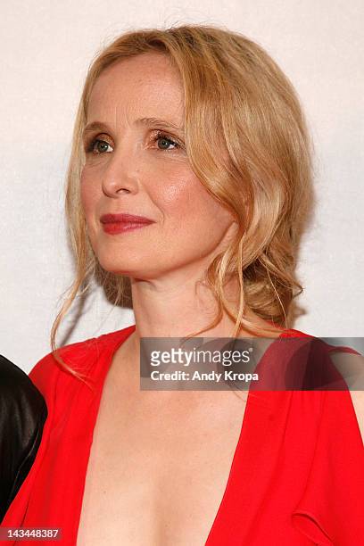 Actress Julie Delpy attends the "2 Days In New York" Premiere during the 2012 Tribeca Film Festival at the Borough of Manhattan Community College on...