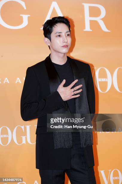 South Korean actor and model Lee Soo-Hyuk attends the 'BULGARI' Aurora Awards on October 18, 2022 in Seoul, South Korea.