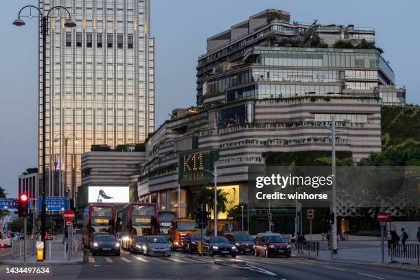 k11 musea in salisbury road, tsim sha tsui, kowloon, hong kong - tsim sha tsui stock pictures, royalty-free photos & images