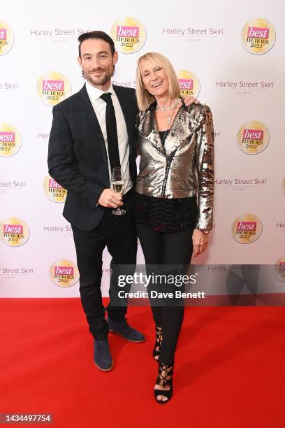 Mark Cassidy and Carol McGiffin attend the Best Heroes Awards 2022 on October 18, 2022 in London, England.