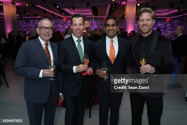 Stephen Bernstein, Jens Audenaert, Amol Shah and Ryan Armstrong attend the Golden Heart Awards 2022 Benefiting God's Love We Deliver at The...