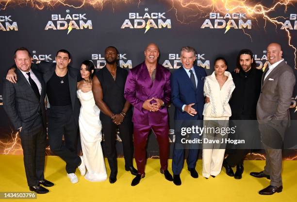 Beau Flynn, Noah Centineo, Sarah Shahi, Aldis Hodge, Dwayne Johnson aka The Rock, Pierce Brosnan, Quintessa Swindell, Marwan Kenzari and Hiram Garcia...