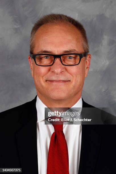 Head Coach Paul Maurice of the Florida Panthers poses for his official headshot for the 2022-2023 NHL season on September 29, 2022 at the FLA Live...