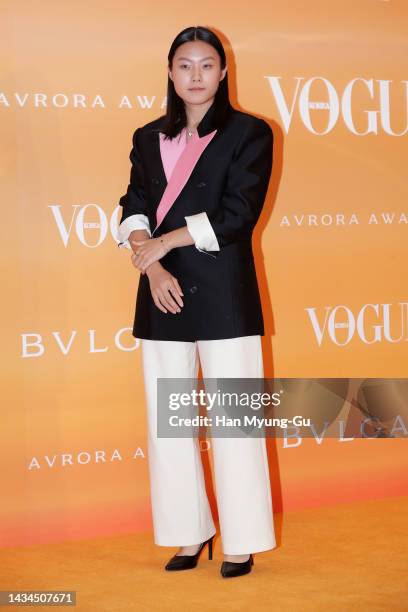 Choi Sa-Ra attends the 'BULGARI' Aurora Awards on October 18, 2022 in Seoul, South Korea.