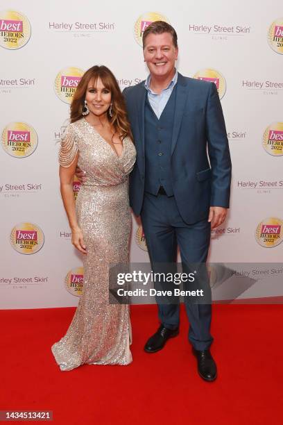 Linda Lusardi and Sam Kane attend the Best Heroes Awards 2022 on October 18, 2022 in London, England.