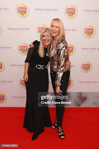 Siobhan Wykes and Carol McGiffin attend the Best Heroes Awards 2022 on October 18, 2022 in London, England.