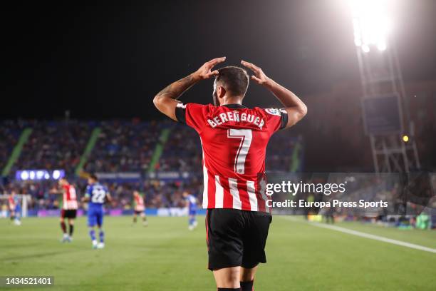 Alex Berenguer of Athletic Club laments during the spanish league, La Liga Santander, football match played between Getafe CF and Athletic Club de...