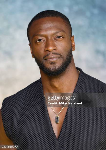 Aldis Hodge attends the UK Premiere of "Black Adam" at Cineworld Leicester Square on October 18, 2022 in London, England.