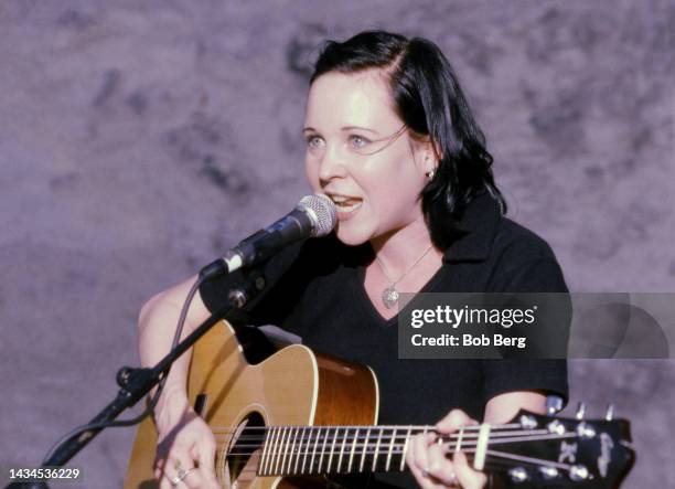 American singer, guitarist and songwriter Kristin Hersh, performs on stage at the South by Southwest Music Festival in Austin, Texas on March 10,...