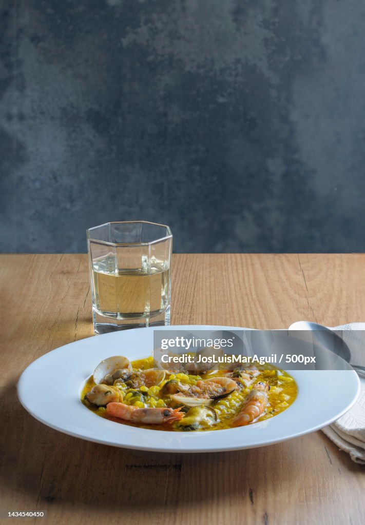 Close-up of food in plate on table