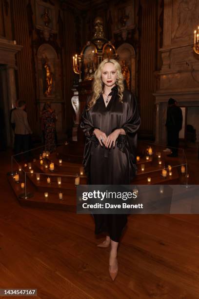 Gwendoline Christie attends Garrard's celebration to mark the launch of their new high Jewellery collection couture held at Kensington Palace on...