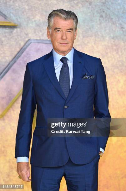 Pierce Brosnan attends the UK Premiere of "Black Adam" at Cineworld Leicester Square on October 18, 2022 in London, England.