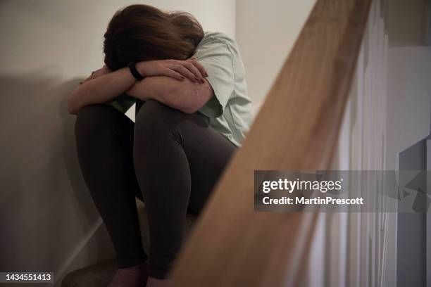 female mental health - abuse victim stock pictures, royalty-free photos & images