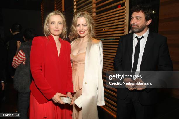 Director and actress Julie Delpy, actress Melissa George and Jean-David Blanc attend the Tribeca Film Festival 2012 After-Party For 2 Days In New...