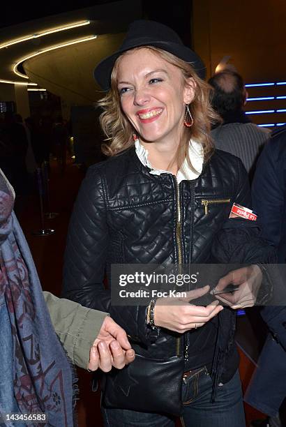 Maya Lauque attends the 'Depression Et Des Potes' - Paris Photocall at UGC Cine Cite des Halles on April 26, 2012 in Paris, France.