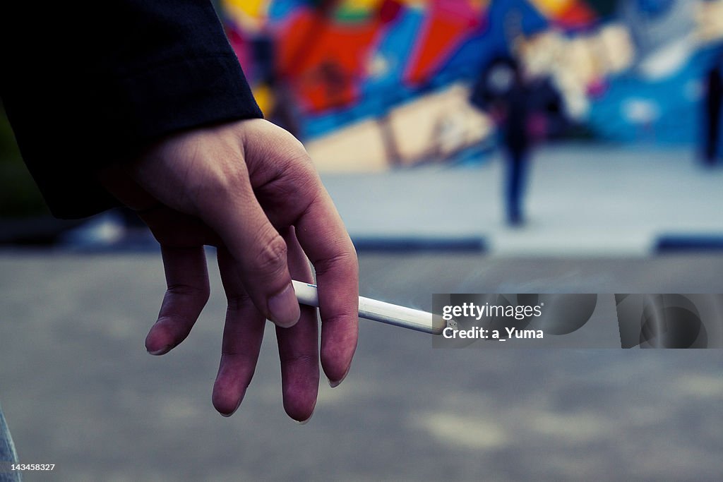 Man with cigarette