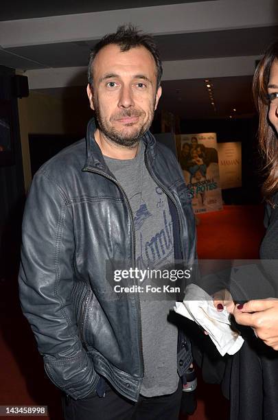 Director Fred Cavaye attends the 'Depression Et Des Potes' - Paris Photocall at UGC Cine Cite des Halles on April 26, 2012 in Paris, France.