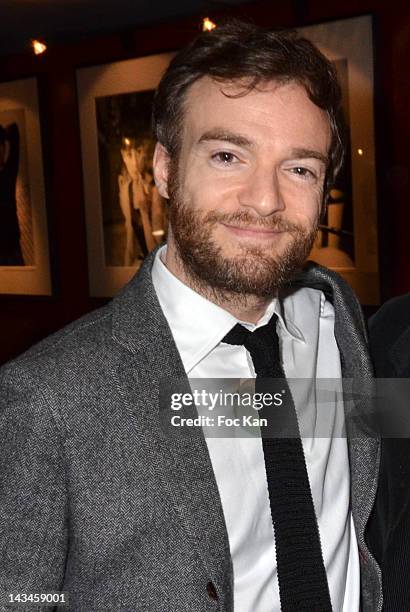 Jonathan Lambert attends the 'Depression Et Des Potes' - Paris Photocall at UGC Cine Cite des Halles on April 26, 2012 in Paris, France.