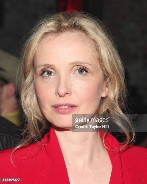 Actress Julie Delpy attends the "2 Days in New York" premiere after party during the 2012 Tribeca Film Festival at Bombay Sapphire House Of...