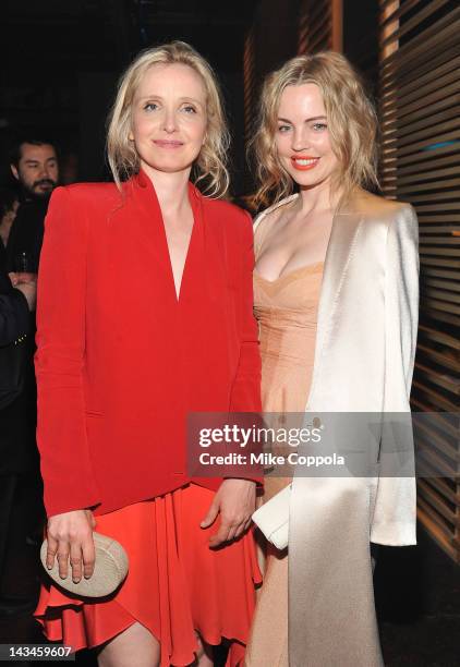 Actors Julie Delpy and Melissa George attend the "2 Days In New York" After Party hosted by Bombay Sapphire on April 26, 2012 in New York City.