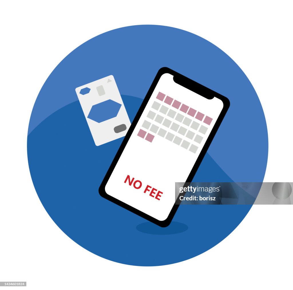 Mobile App. Banking Icon.