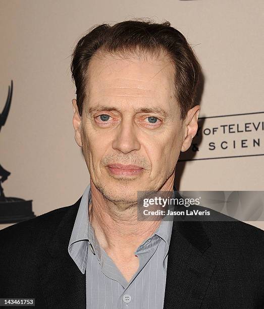 Actor Steve Buscemi attends an evening with "Boardwalk Empire" at Leonard H. Goldenson Theatre on April 26, 2012 in North Hollywood, California.