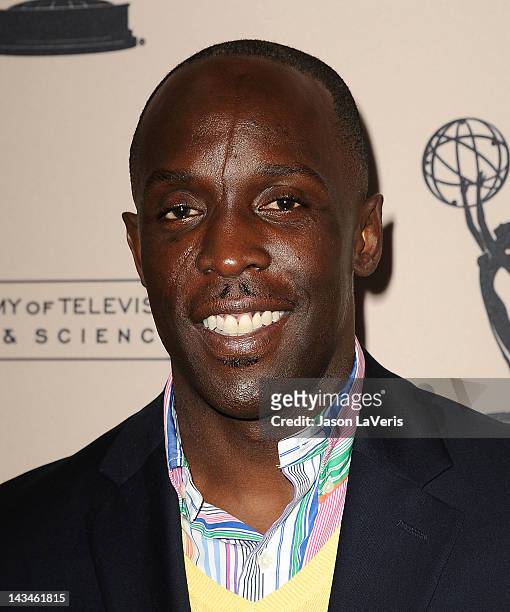 Actor Michael Kenneth Williams attends an evening with "Boardwalk Empire" at Leonard H. Goldenson Theatre on April 26, 2012 in North Hollywood,...