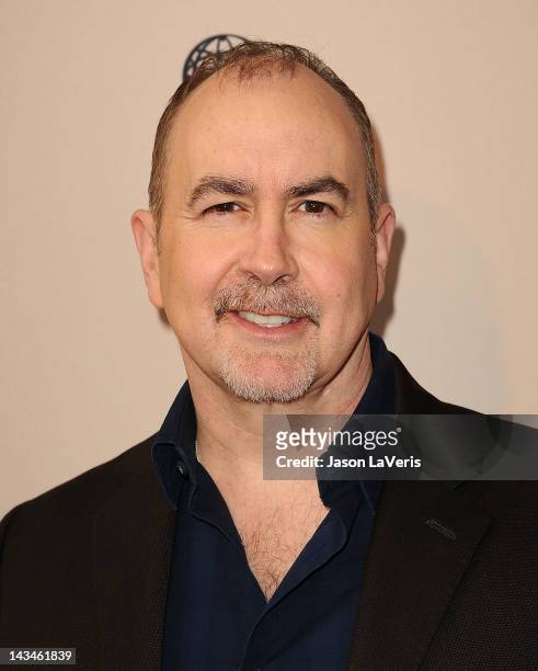 Writer Terence Winter attends an evening with "Boardwalk Empire" at Leonard H. Goldenson Theatre on April 26, 2012 in North Hollywood, California.
